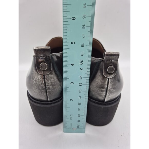 Naturalizer Women's Shoes Size 7.5 Loafers Leather Black/Gray Chunky Darry 375 - Picture 6 of 10